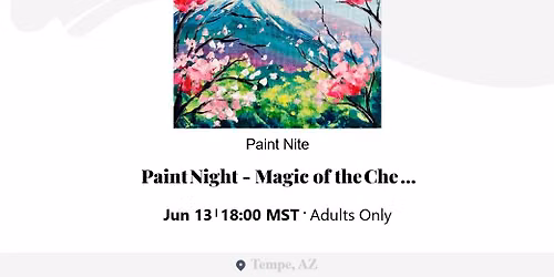 Magic of the Cherry Blossom Paint night
