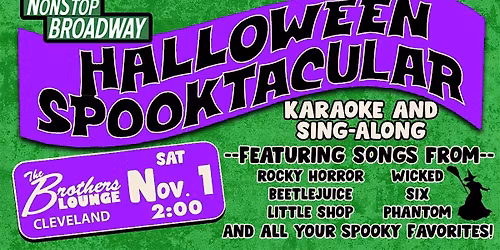 Halloween Spooktacular 2025 (CLE) - Broadway Karaoke & Sing-Along