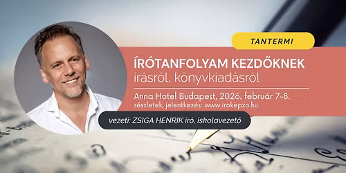 \u00cdr\u00f3tanfolyam kezd\u0151knek \u2013 Budapest