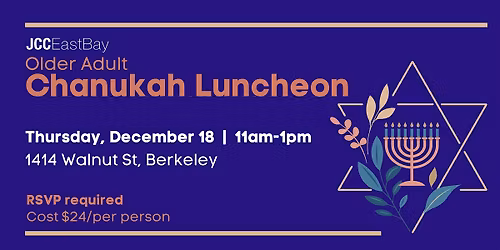 Older Adult Chanukah Luncheon