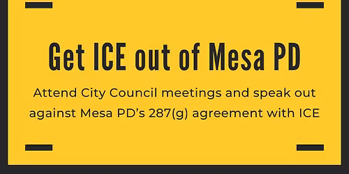 Get ICE Out of Mesa PD