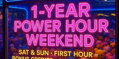 HyperSpace Starcade \u2014 1-Year Arcade Anniversary \ud83c\udf89 POWER HOUR Weekend