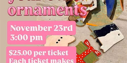 Create your own pottery ornaments