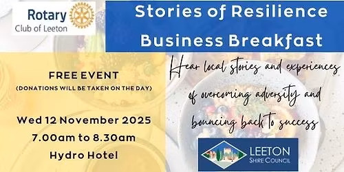 LSC Stories of Resilience Breakfast 12 November 2025