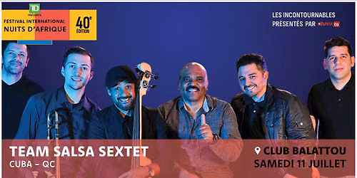 Team Salsa Sextet - Festival international Nuits d'Afrique 2026