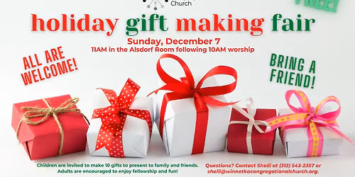Holiday Gift Making Fair