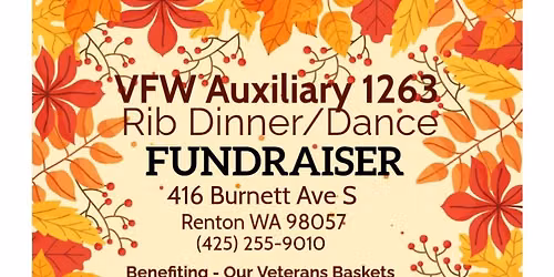VFW 1263 Renton Aux Fundraiser - Rib, Dinner, Dance
