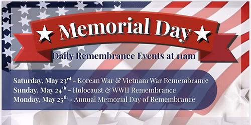 Memorial Day \/ Weekend Events
