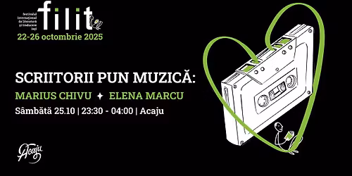 Scriitorii pun muzic\u0103: Marius Chivu & Elena Marcu