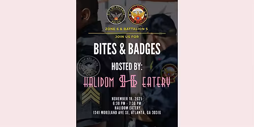 Bites & Badges - Meet with Atlanta's Fire & Police Departments
