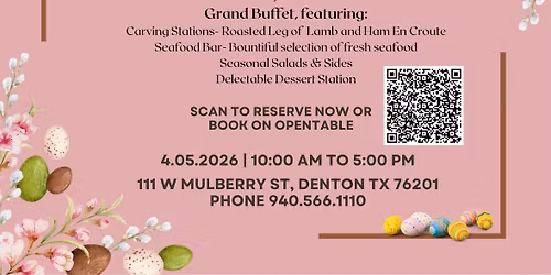 \ud83c\udf38 Grand Easter Buffet at Hannah\u2019s! \ud83c\udf38