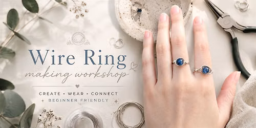 Wire Rings Workshop- with natural gemstone at Dov & Company