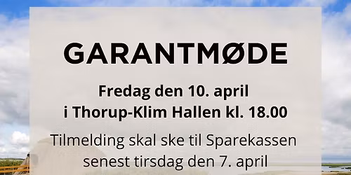 Garantm\u00f8de Klim Sparekase