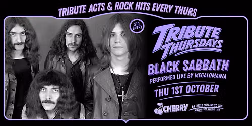 Tribute Thursdays: Black Sabbath by Megalomania (THUR OCT 1)