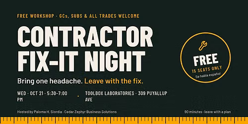 Free Contractor Fix-It Night