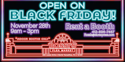 Black Friday Shopping at Rossi\u2019s Flea Market