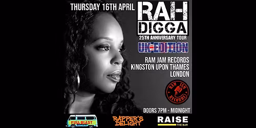 Rah Digga Live @ Ram Jam Records, London - Thursday 16th April