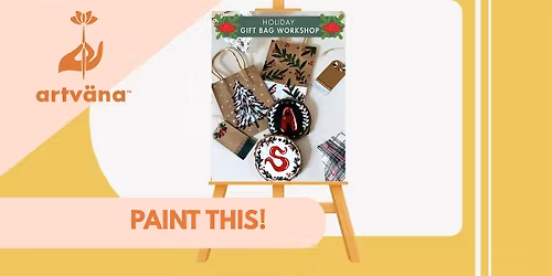 Artvana Holiday Paint & Sip Gift Making Workshop at Tenino 1776 Bar & Grill
