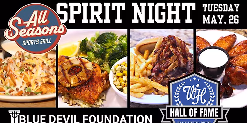 Blue Devil Foundation Spirit Night at All Seasons Grill