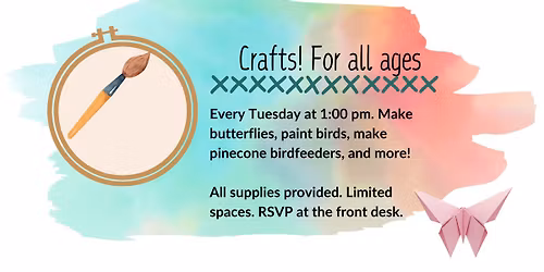 Crafts for all ages at the Loxahatchee National Wildlife Refuge