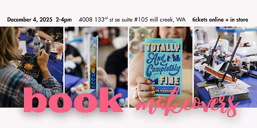 Book Bedazzling and DIY Edge Painting - Book Makeover Workshop - All Supplied included! BYOB (book)