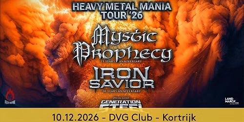 Mystic Prophecy + Iron Savior @ DVG Club, Kortrijk