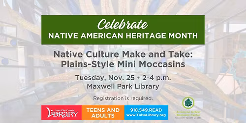 Native Culture Make and Take: Plains-Style Mini Moccasins