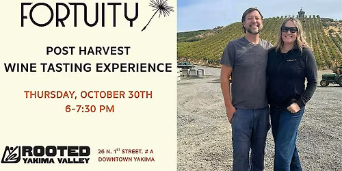 Fortuity Post Harvest Wine Experience @ Rooted