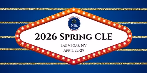 2026 Spring CLE in Las Vegas