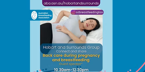 Back care during pregnancy and breastfeeding - Guest speaker* - Connect and share