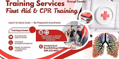 Learn Lifesaving Techniques: First Aid and CPR- Adult, Child, & Infant