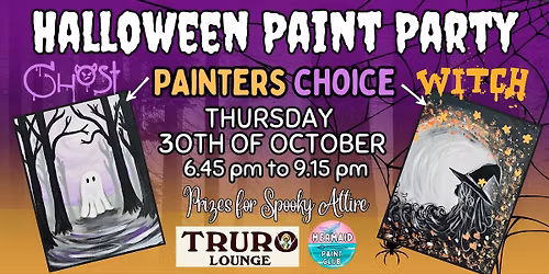 Ghoul\u2019s Night Out - Paint a Witch or Ghost -  Halloween Paint Party Truro