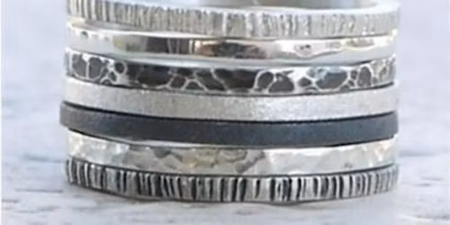 Textured  Stacking Ring Workshop