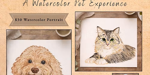 Paws & Portraits: A Watercolor Pet Experience 