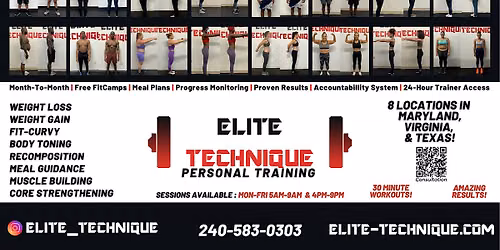 ROCKVILLE, MD ELITE TECHNIQUE FIT CAMP