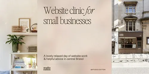Website Clinic with Studio Cotton Help & advice for small businesses