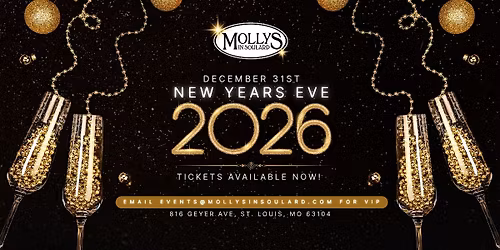 NYE 2026 at Molly's in Soulard