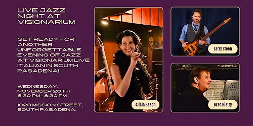 Live Jazz Night with Alicia Beach!