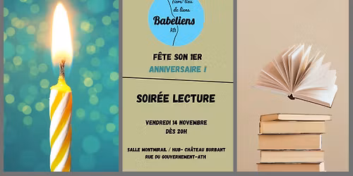 Anniversaire de Babeliens et soir\u00e9e lecture