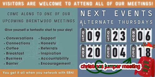 Brentwood Breakfast Networking events for business owners & professionals