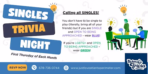 Singles Team Trivia @ Just Love Coffee