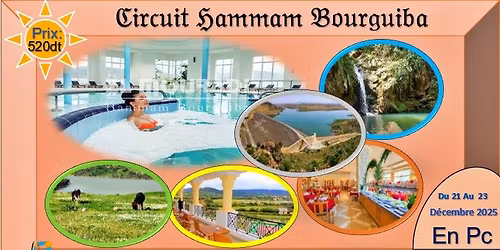 Weekend Prolong\u00e9 \u0627\u0644\u0645\u062a\u0639\u0629 \u0627\u0644\u0632\u064a\u0646\u0629 \u0641\u064a \u062c\u0645\u0627\u0645 \u0628\u0648\u0631\u0642\u064a\u0628\u0629 Du 21 au 23 D\u00e9cembre 2025*By Paradis*