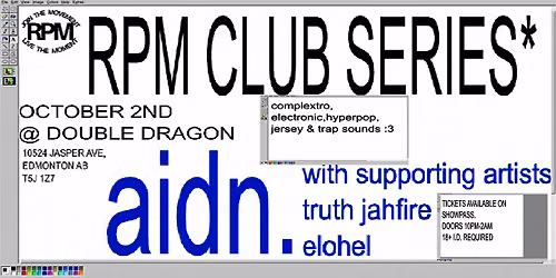 RPM Club Series ft. Aidn. + Support