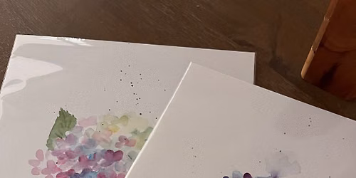 Watercolor hydrangeas