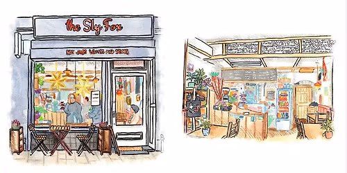 Autumn Watercolour Workshop at The Sly Fox Caf\u00e9