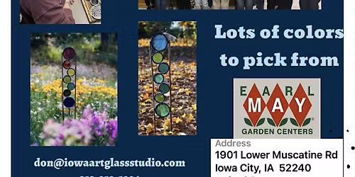 Earl May Garden Center Iowa City, DIY Stained Glass & Copper Plant Stake