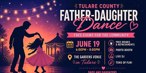 Free Tulare County Father Daughter Dance