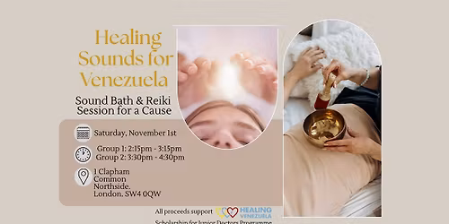 Healing Sounds for Venezuela: A Sound Bath & Reiki Session for a Cause