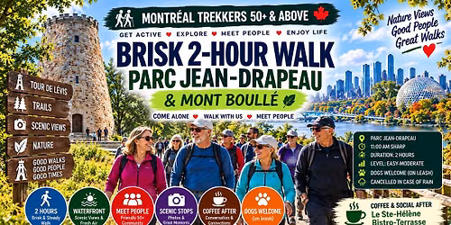 \ud83c\udf3f BRISK 2-HOUR WALK \u2014 PARC JEAN-DRAPEAU & COFFEE AFTER \u2615
