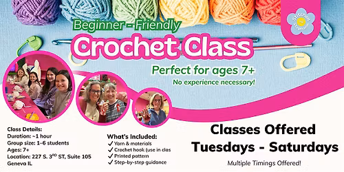 Beginner Crochet Classes